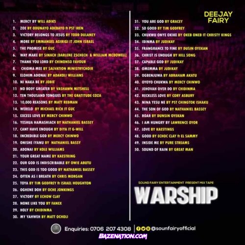 DOWNLOAD MIXTAPE: DEEJAY FAIRY – WARSHIP